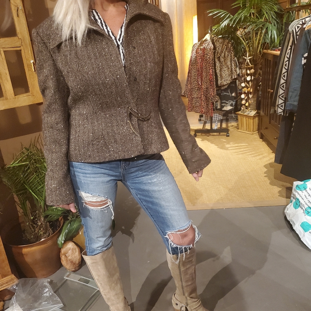 Magnigance ParisTweed blazer. Wool blend. Unique